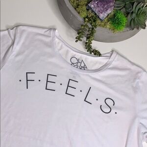 Chaser In my feelings pop culture white t-shirt xl tee graphic short sleeve new